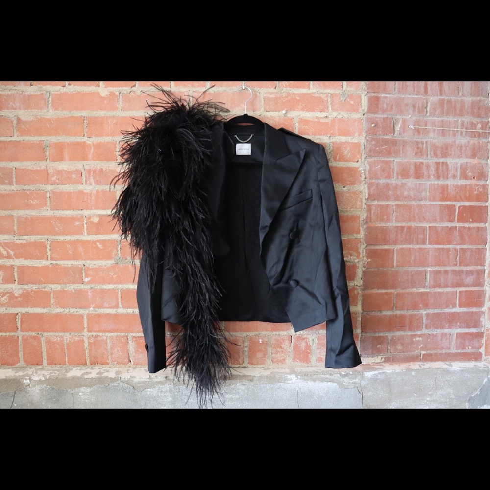 Magda Butrym Lubec Silk Blazer